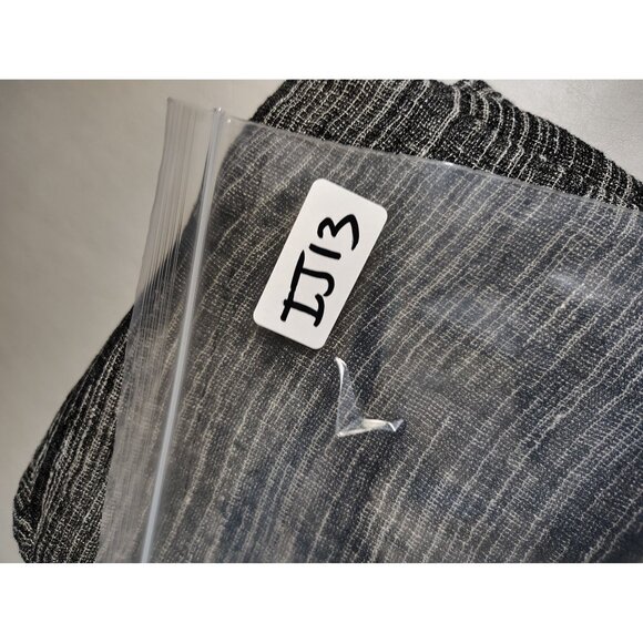 Eileen Fisher Gray Linen Blend Cardigan Size Medium Petite Gauzy Lightweight - Picture 5 of 10